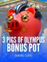 3 pigs of olympus bonus pot game logo